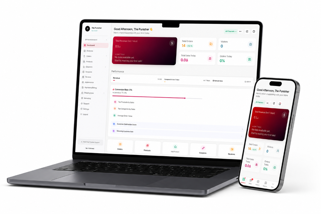Phenoxes Real Dashboard Laptop & Mobile